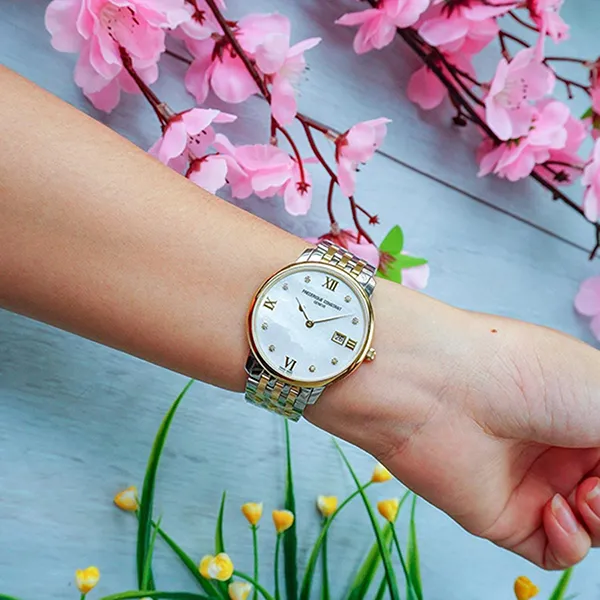 Đồng Hồ Nữ Frederique Constant FC-220MPWD3S3B Màu Demi (Vàng – Bạc) - Đồng hồ - Vua Hàng Hiệu