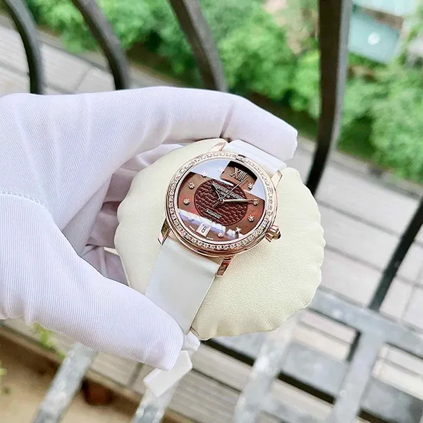 Đồng Hồ Nữ Frederique Constant FC-303CHD2PD4 Màu Nâu
