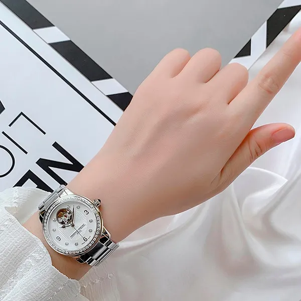 Đồng Hồ Nữ Frederique Constant Heart Beat FC-310HBAD2PD6B Màu Bạc - Đồng hồ - Vua Hàng Hiệu
