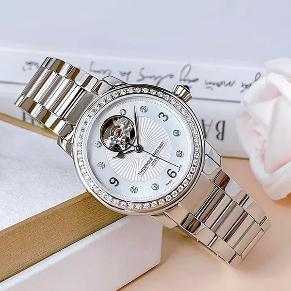 Đồng Hồ Nữ Frederique Constant Heart Beat FC-310HBAD2PD6B Màu Bạc - Đồng hồ - Vua Hàng Hiệu