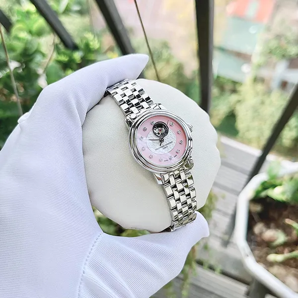 Đồng Hồ Nữ Frederique Constant Heartbeat Diamond FC-310MPPD1P6B Màu Bạc Hồng - Đồng hồ - Vua Hàng Hiệu