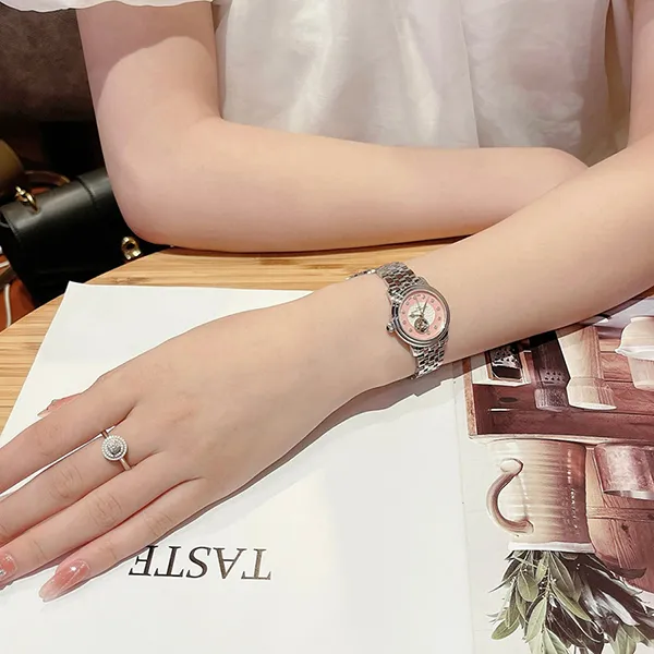 Đồng Hồ Nữ Frederique Constant Heartbeat Diamond FC-310MPPD1P6B Màu Bạc Hồng - Đồng hồ - Vua Hàng Hiệu