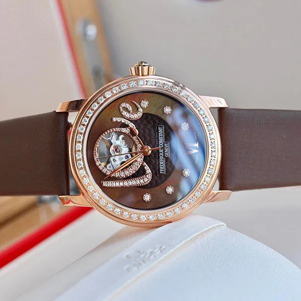 Đồng Hồ Nữ Frederique Constant Love Heart Beat FC-310CLHB2PD4 Màu Nâu - Đồng hồ - Vua Hàng Hiệu