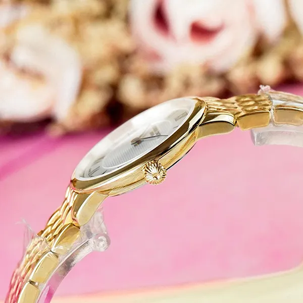 Đồng Hồ Nữ Frederique Constant Slimline FC-200MCS5B Màu Vàng Trắng - Đồng hồ - Vua Hàng Hiệu