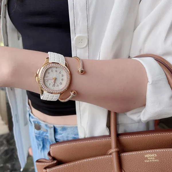 Đồng Hồ Nữ Patek Philippe Aquanaut 5269/200R-001 Màu Trắng Vàng - Đồng hồ - Vua Hàng Hiệu
