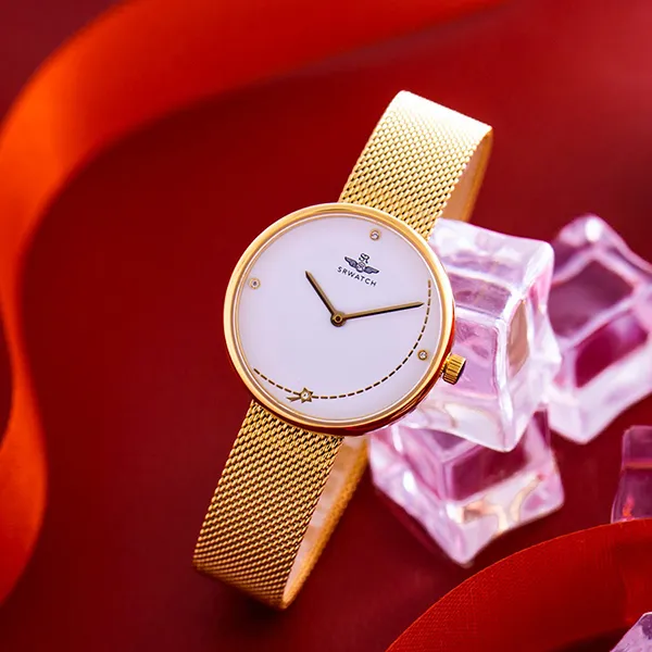 Đồng Hồ Nữ SRWATCH Watch SL5008.1402BL Màu Vàng Gold