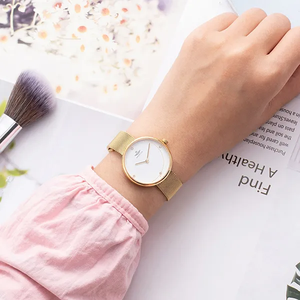 Đồng Hồ Nữ SRWATCH Watch SL5008.1402BL Màu Vàng Gold