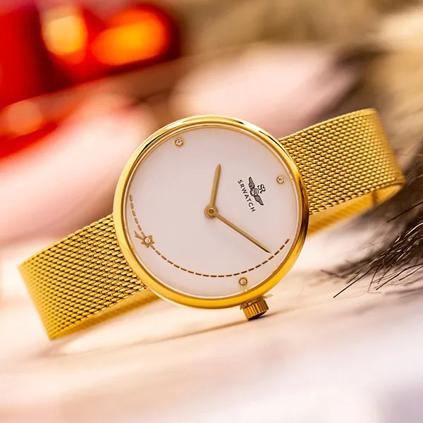 Đồng Hồ Nữ SRWATCH Watch SL5008.1402BL Màu Vàng Gold