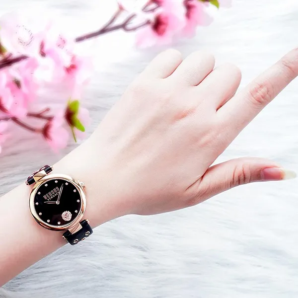 Đồng Hồ Nữ Versace Versus VSP1G0321 Màu Đen Phối Vàng Hồng
