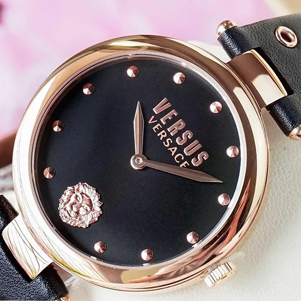Đồng Hồ Nữ Versace Versus VSP1G0321 Màu Đen Phối Vàng Hồng