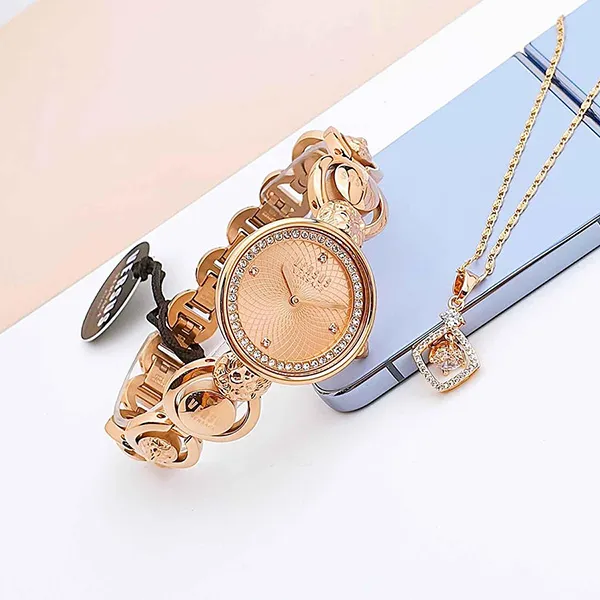 Đồng Hồ Nữ Versace Versus VSP333921 Màu Vàng Hồng