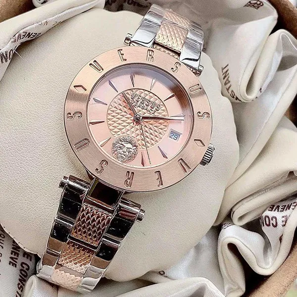 Đồng Hồ Nữ Versace Versus VSP772618 Màu Bạc Phối Vàng Hồng