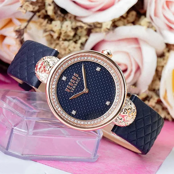 Đồng Hồ Nữ Versace Versus VSPZU0321 Màu Xanh Phối Vàng Hồng
