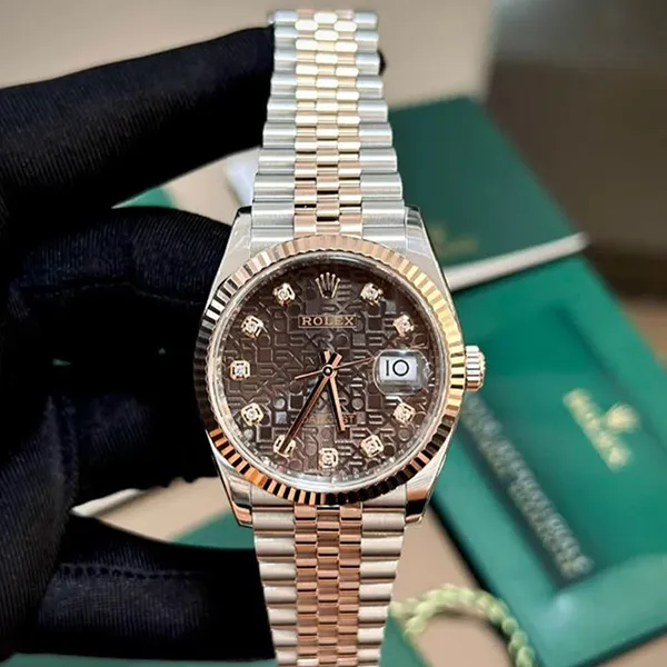 Đồng Hồ Rolex Oyster Perpetual 126231 Datejust 36 Màu Nâu Bạc - Đồng hồ - Vua Hàng Hiệu