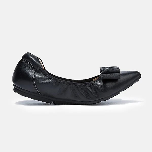Giày Bệt Nữ Pazzion Elaia Point-Toe Ballerina Flats 012081ABK34 Màu Đen Size 36