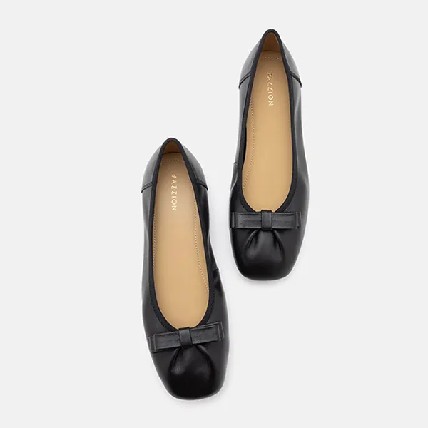 Giày Bệt Nữ Pazzion Ziva Bow Ballet Flats 777-1BLK034 Màu Đen - 1