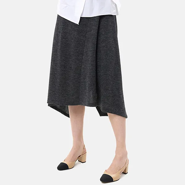 Giày Cao Gót Nữ Pazzion Blythe Lambskin Toe Cap Block Heels A569-3AALM034 Màu Be/Đen - Giày - Vua Hàng Hiệu