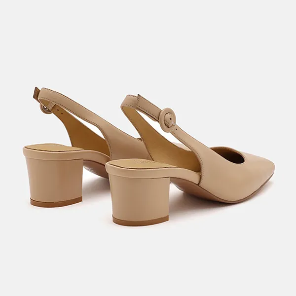 Giày Cao Gót Nữ Pazzion Roberta Slingback Heels 013-2ALM037 Màu Be
