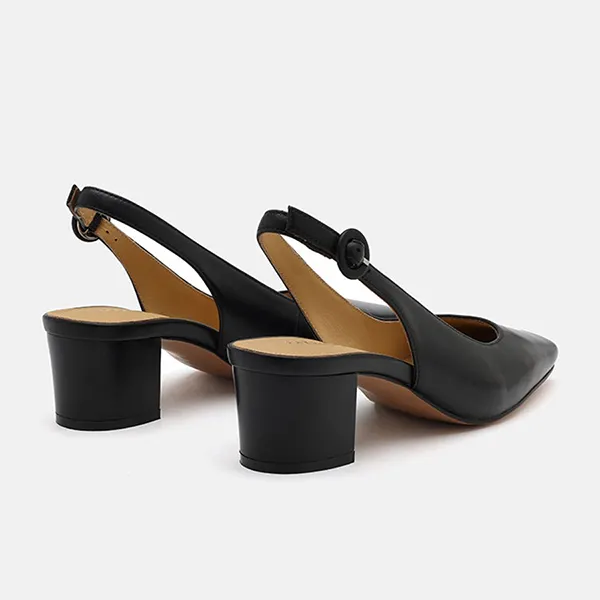 Giày Cao Gót Nữ Pazzion Roberta Slingback Heels 013-2BLK037 Màu Đen - 5