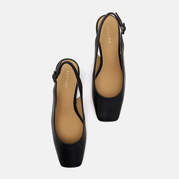 Giày Cao Gót Nữ Pazzion Roberta Slingback Heels 013-2BLK037 Màu Đen - Giày - Vua Hàng Hiệu