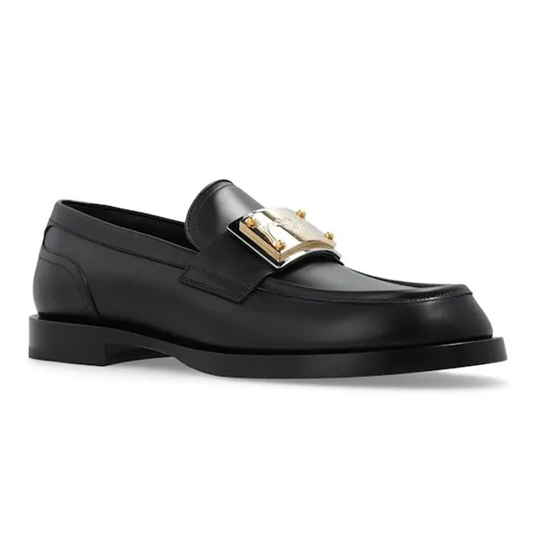 Giày Lười Nam Dolce & Gabbana D&G Black Leather Loafers A30203 Màu Đen Size 6 - Giày - Vua Hàng Hiệu