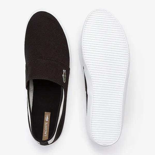 Giày Slip On Lacoste Textured Casual Shoes Màu Đen Size 40.5 - Giày - Vua Hàng Hiệu