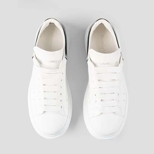 Giày Sneakers Nam Alexander Mcqueen White Leather 777367WIE9G9089 Màu Trắng - 4