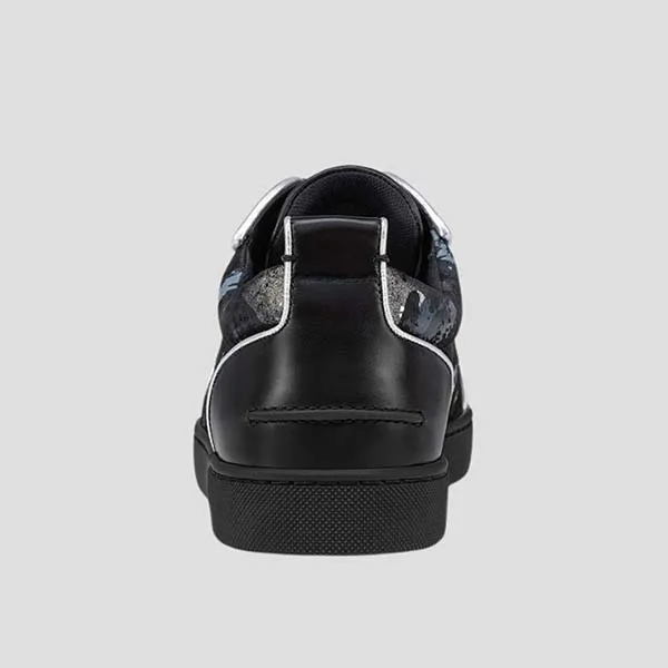 Giày Sneaker Nam Christian Louboutin Louis Flat Calf Low Top In Black Leather 1240443B750 Màu Đen Size 40 - Giày - Vua Hàng Hiệu