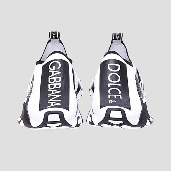 Giày Sneaker Nam Dolce & Gabbana D&G Sorrento White With Black Logo Printed CS2172 AH414 8T908 Màu Đen Trắng Size 41 - Giày - Vua Hàng Hiệu