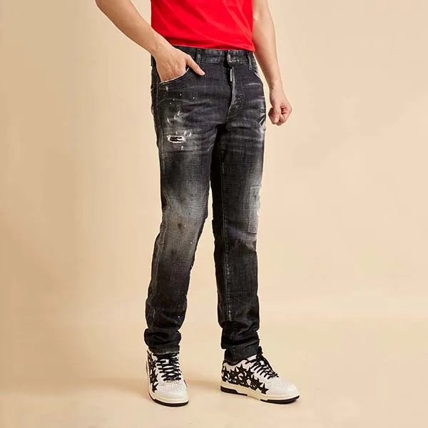 Giày Sneakers Nam Amiri White With Stars Logo PS24MFS025 Màu Đen Trắng Size 40