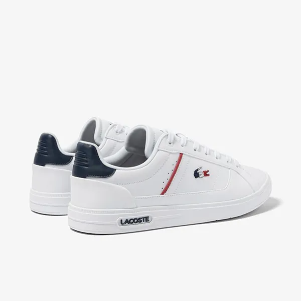 Giày Thể Thao Nam Lacoste Men's Europa Pro Leather Heel Pop Trainers 45SMA0117 Màu Trắng Size 40 - 5