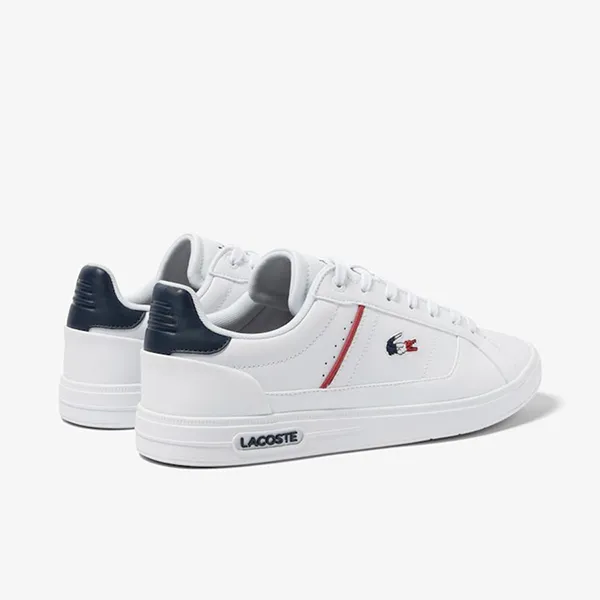 Giày Thể Thao Nam Lacoste Men's Europa Pro Leather Heel Pop Trainers 45SMA0117 Màu Trắng Size 40 - Giày - Vua Hàng Hiệu