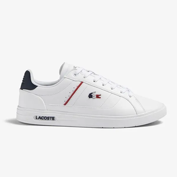 Giày Thể Thao Nam Lacoste Men's Europa Pro Leather Heel Pop Trainers 45SMA0117 Màu Trắng Size 40 - 4