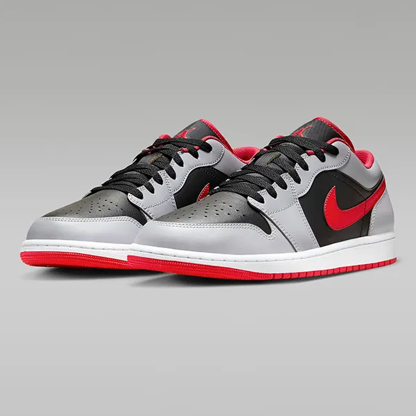 Giày Thể Thao Nam Nike Air Jordan 1 Low 553558-060 Màu Đen Xám Size 46