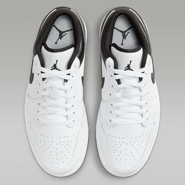 Giày Thể Thao Nam Nike Air Jordan 1 Low 553558-132 Màu Trắng Đen Size 40 - 4