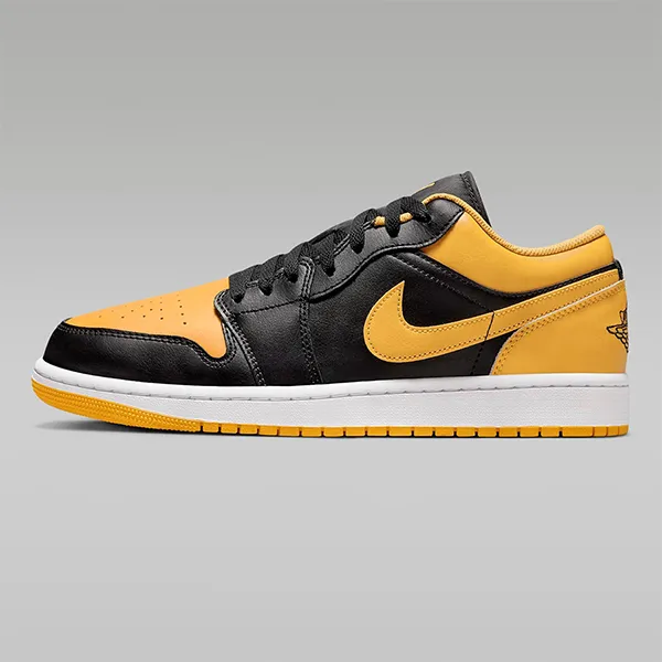 Giày Thể Thao Nike Air Jordan 1 Low 553558-072 Màu Đen Vàng Size 41