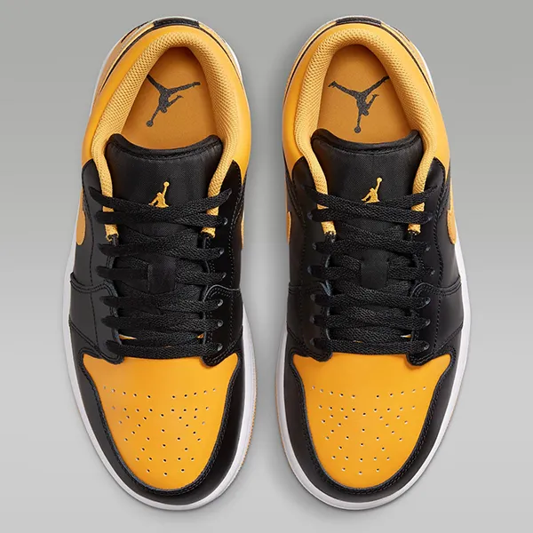 Giày Thể Thao Nike Air Jordan 1 Low 553558-072 Màu Đen Vàng Size 41