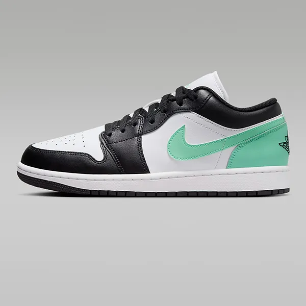 Giày Thể Thao Nam Nike Air Jordan 1 Low 553558-131 Phối Màu Đen Trắng Xanh Size 40