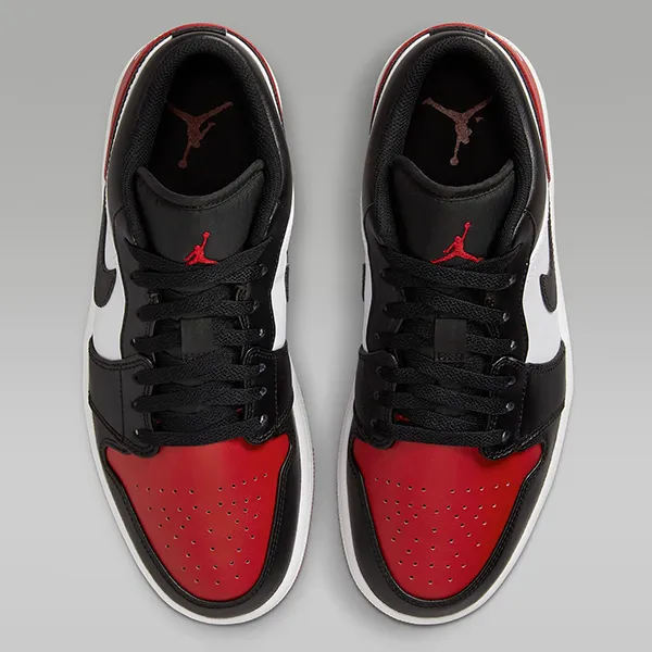 Giày Thể Thao Nike Air Jordan 1 Low 553558-161 Shoes Phối Màu Trắng Đen Đỏ Size 36 - 4