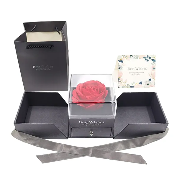 Hộp Quà Tặng Đựng Trang Sức LiLi Jewelry Dạng Ngăn LILI_879955 Màu Đen