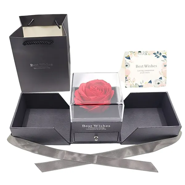 Hộp Quà Tặng Đựng Trang Sức LiLi Jewelry Dạng Ngăn LILI_879955 Màu Xám