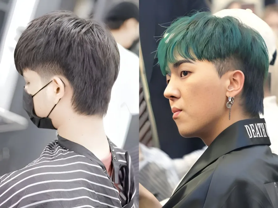 Kiểu tóc Mohican để gáy dài