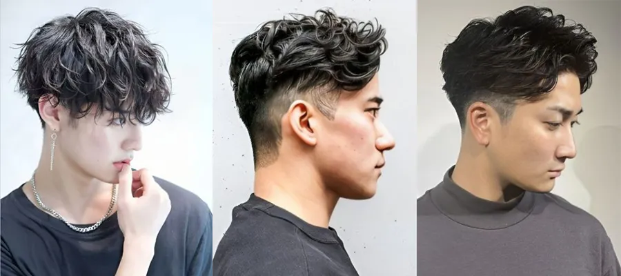 Kiểu tóc Mohican dài uốn xoăn
