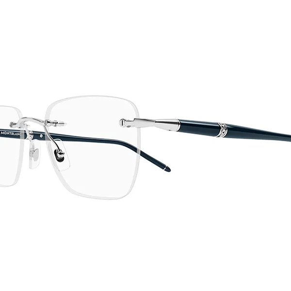 Kính Mắt Cận Nam Montblanc MB0346O 002 Eyeglasses Màu Xanh Bạc