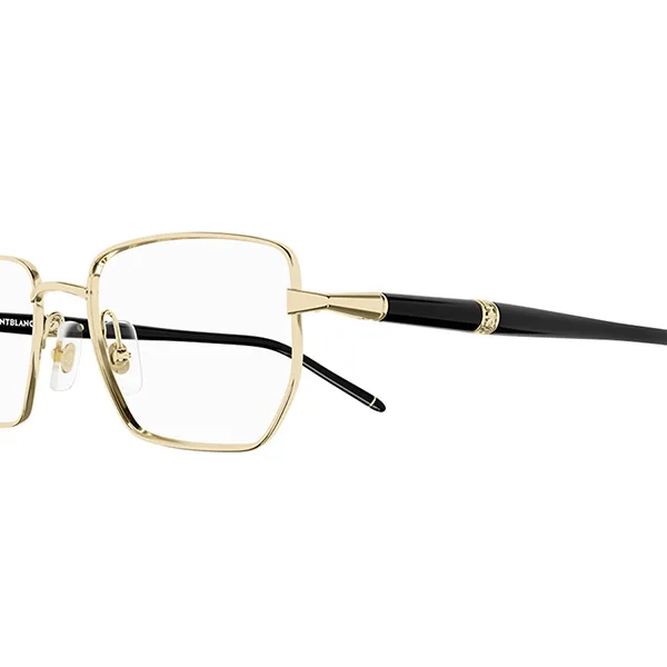 Kính Mắt Cận Montblanc Eyeglasses MB0347O 001 Màu Đen/Vàng