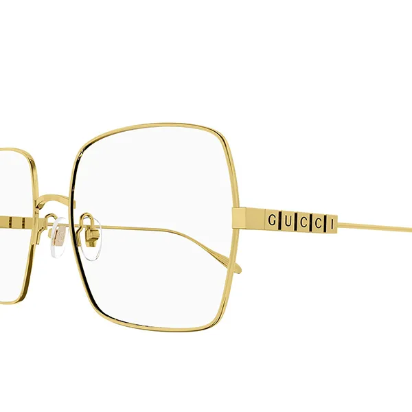 Kính Mắt Cận Nữ Gucci GG1434O 001 Gold Eyeglasses Màu Vàng Gold - 4
