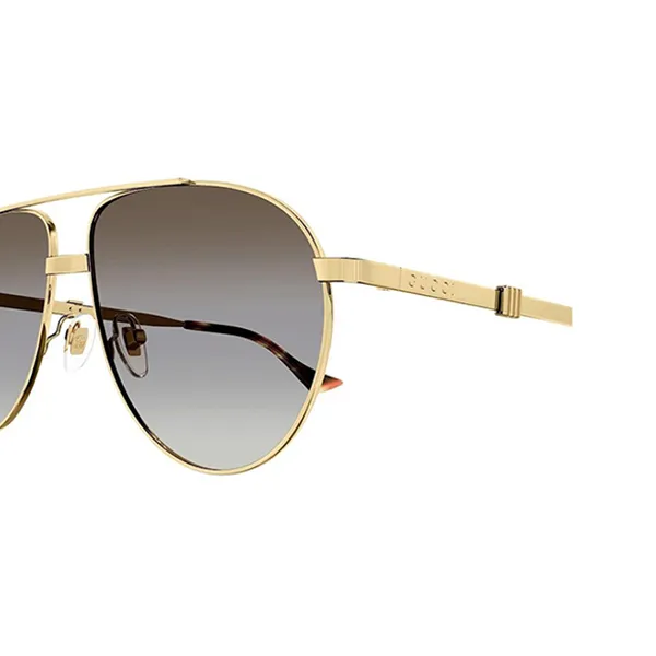 Kính Mát Gucci GG1440S 004 59 Sunglasses Màu Xám Vàng Size 59 - 4
