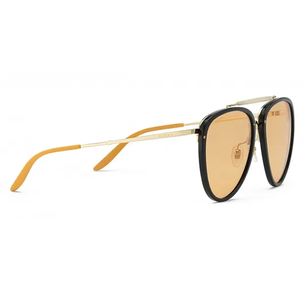 Kính Mát Gucci Sunglasses GG0672S 002 Màu Đen - Vàng - 4