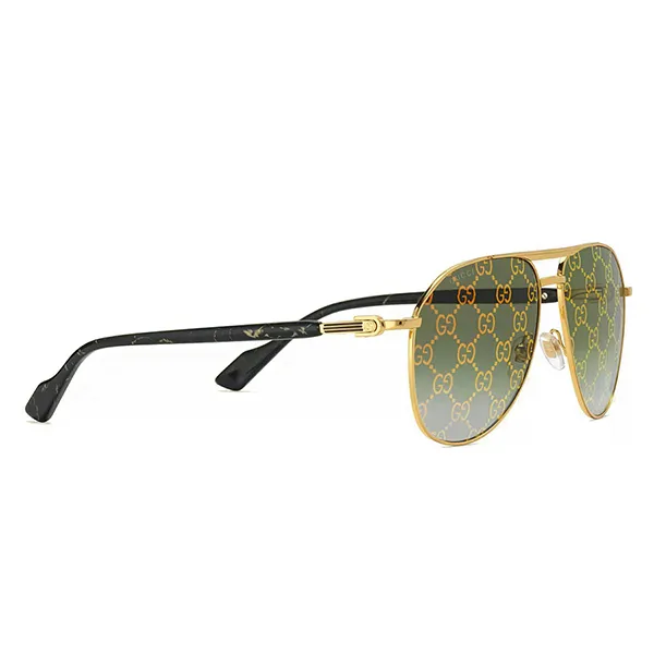 Kính Mát Gucci Sunglasses GG1220S 004 Màu Xanh/Vàng