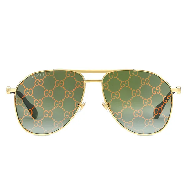 Kính Mát Gucci Sunglasses GG1220S 004 Màu Xanh/Vàng
